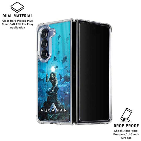 DC Comics DC Comics Movie Poster Main Galaxy Z Fold7 Clear Case