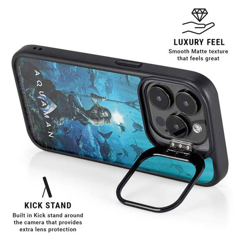 DC Comics DC Comics Movie Poster Main iPhone 14 Pro Max Kickstand Case