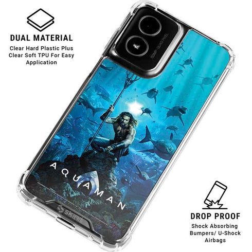 DC Comics DC Comics Movie Poster Main Moto G Power 5G (2024) Clear Case