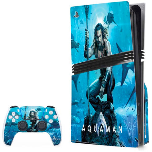 DC Comics DC Comics Movie Poster Main PS5 Pro Disk Bundle Skin