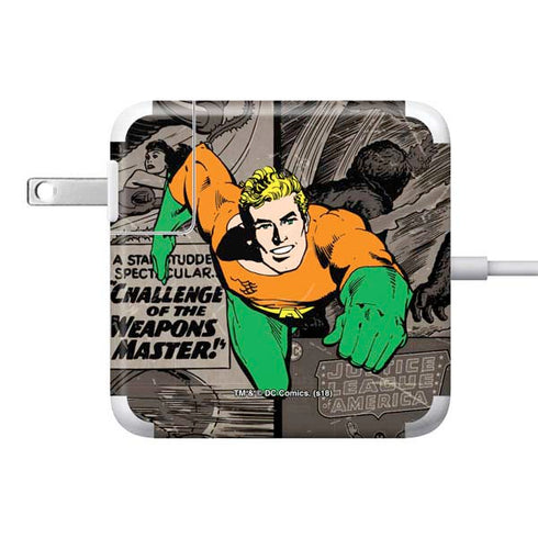 DC Comics Aquaman Classics Art 85W Power Adapter (15 and 17 inch MacBook Pro Charger) Skin