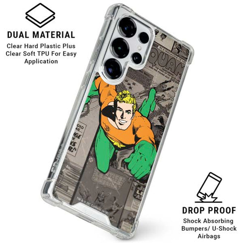 DC Comics Aquaman Classics Art Galaxy S25 Ultra Clear Case