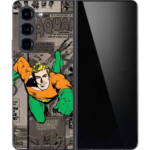 DC Comics Aquaman Classics Art Galaxy Z Fold5 5G Skin