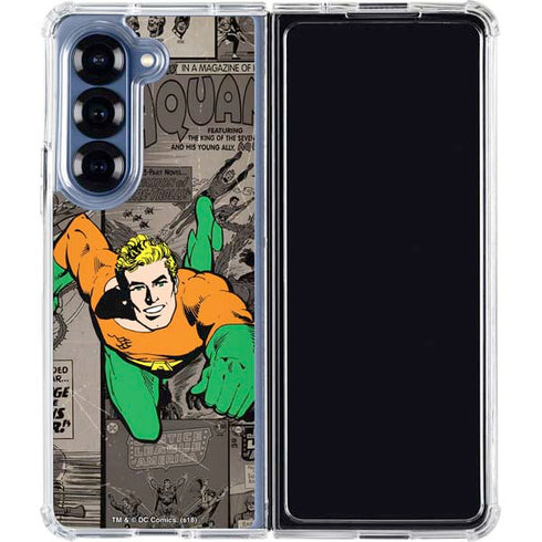 DC Comics Aquaman Classics Art Galaxy Z Fold6 Clear Case