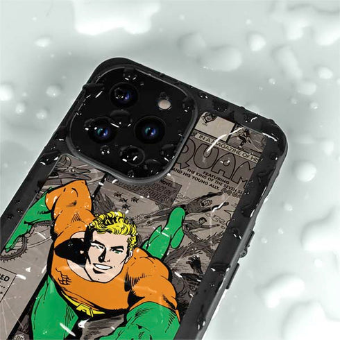 DC Comics Aquaman Classics Art iPhone 15 Pro Waterproof Case