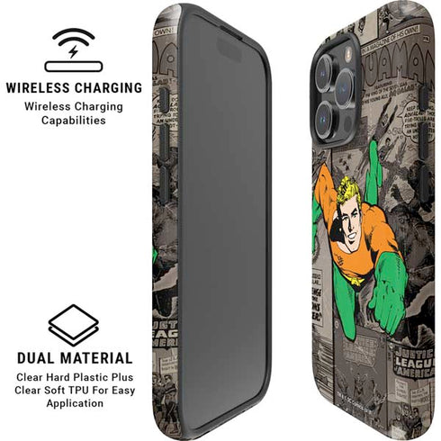DC Comics Aquaman Classics Art iPhone 16 Pro Magsafe Impact Case