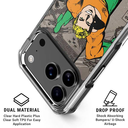 DC Comics Aquaman Classics Art iPhone 18 Pro Clear Case