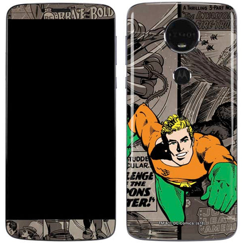 DC Comics Aquaman Classics Art Moto E5 Plus Skin
