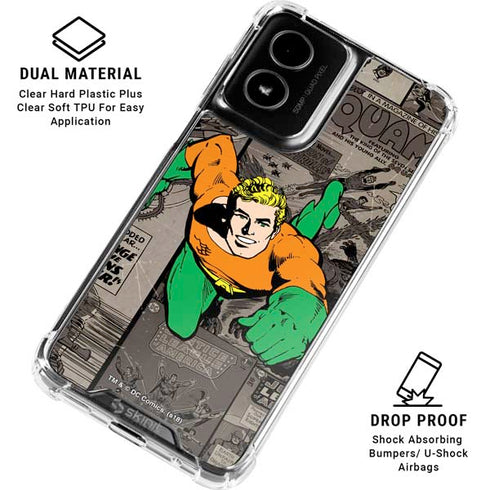 DC Comics Aquaman Classics Art Moto G Power 5G (2024) Clear Case