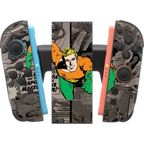 DC Comics Aquaman Classics Art Nintendo Switch 2 (2025) Joy-Con Controller Skin