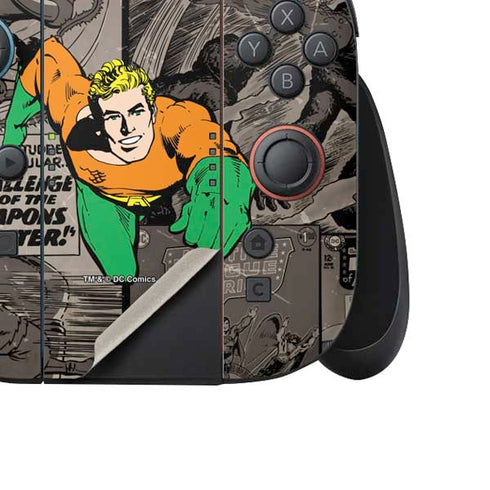 DC Comics Aquaman Classics Art Nintendo Switch 2 (2025) Joy-Con Controller Skin