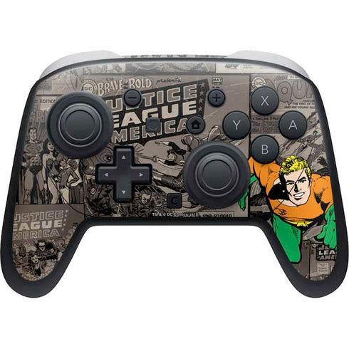 DC Comics Aquaman Classics Art Nintendo Switch 2 (2025) Pro Controller Skin