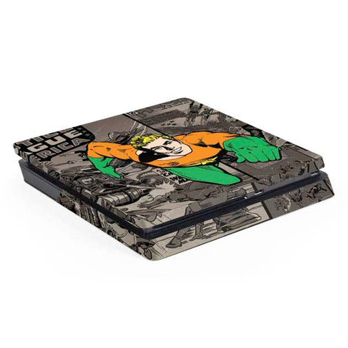 DC Comics Aquaman Classics Art PS4 Slim Skin