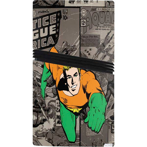 DC Comics Aquaman Classics Art PS5 Pro Console Skin