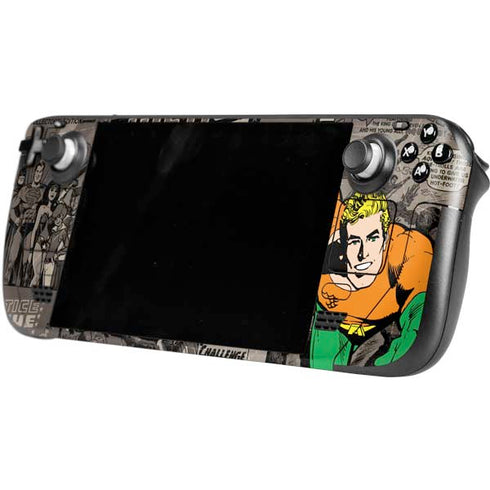 DC Comics Aquaman Classics Art Steam Deck Handheld Gaming Computer OLED Skin