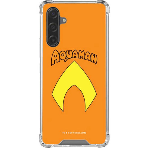 DC Comics Aquaman Classic Logo Galaxy A17 Clear Case