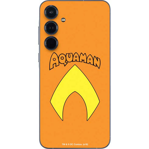 DC Comics Aquaman Classic Logo Galaxy A35 5G Skin
