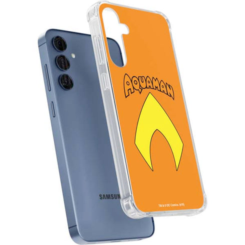 DC Comics Aquaman Classic Logo Galaxy A55 5G Clear Case