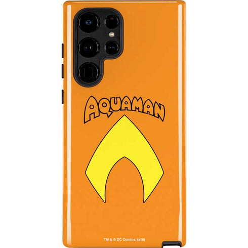 DC Comics Aquaman Classic Logo Galaxy S25 Ultra Impact Case
