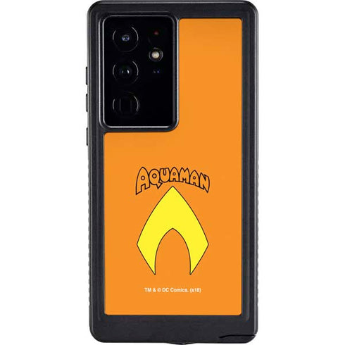 DC Comics Aquaman Classic Logo Galaxy S24 Ultra Waterproof Case