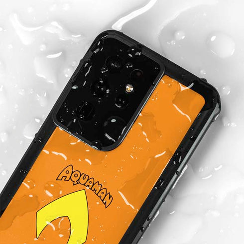 DC Comics Aquaman Classic Logo Galaxy S24 Ultra Waterproof Case