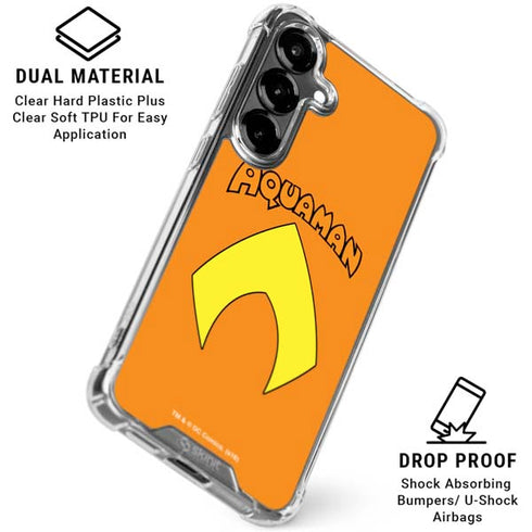 DC Comics Aquaman Classic Logo Galaxy S26 Plus Clear Case