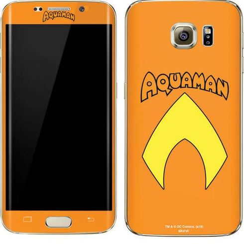 DC Comics Aquaman Classic Logo Galaxy S7 Edge Skin
