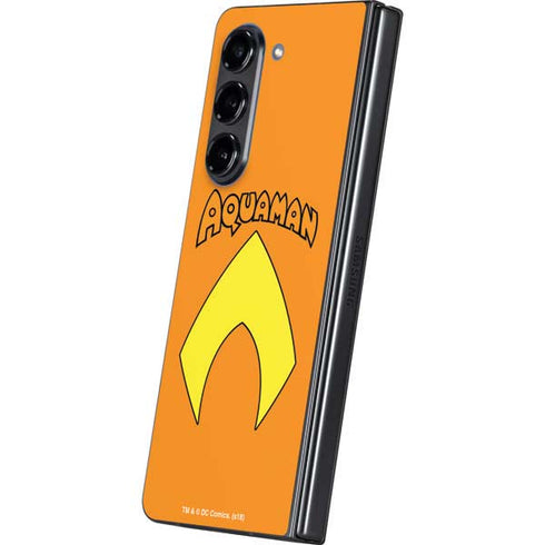 DC Comics Aquaman Classic Logo Galaxy Z Fold5 5G Skin