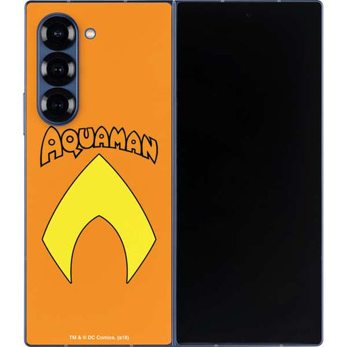 DC Comics Aquaman Classic Logo Galaxy Z Fold6 Skin