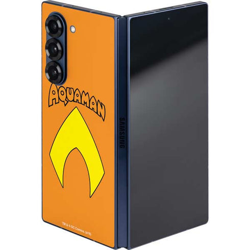DC Comics Aquaman Classic Logo Galaxy Z Fold6 Skin
