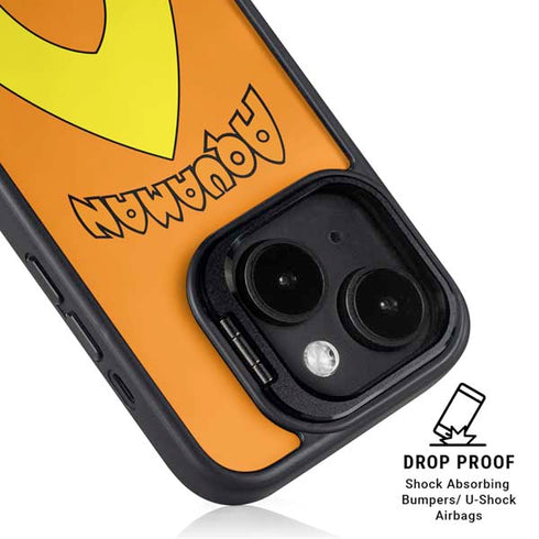 DC Comics Aquaman Classic Logo iPhone 15 Plus Kickstand Case