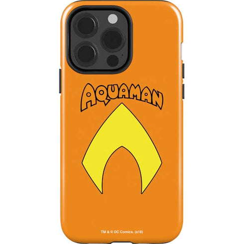 DC Comics Aquaman Classic Logo iPhone 15 Pro Impact Case