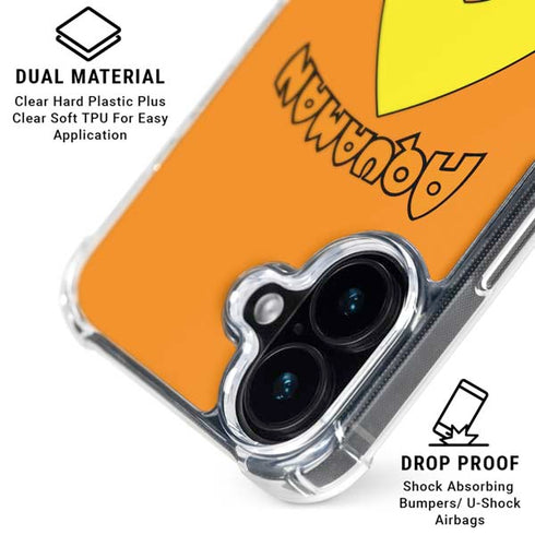 DC Comics Aquaman Classic Logo iPhone 16 Clear Case