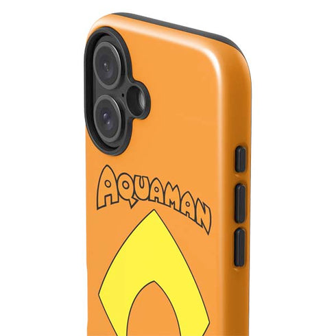 DC Comics Aquaman Classic Logo iPhone 16 Plus Impact Case