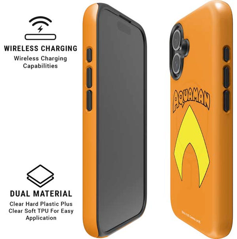DC Comics Aquaman Classic Logo iPhone 16 Plus Magsafe Impact Case