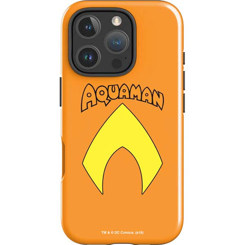 DC Comics Aquaman Classic Logo iPhone 16 Pro Max Impact Case