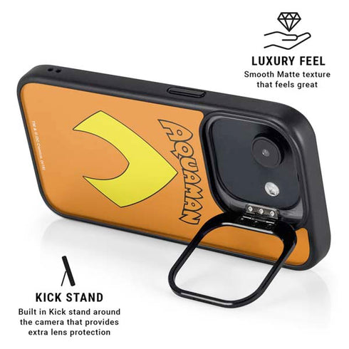 DC Comics Aquaman Classic Logo iPhone 16e Kickstand Case