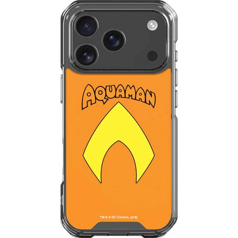 DC Comics Aquaman Classic Logo iPhone 18 Pro Clear Case