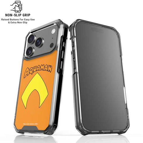 DC Comics Aquaman Classic Logo iPhone 18 Pro Clear Case