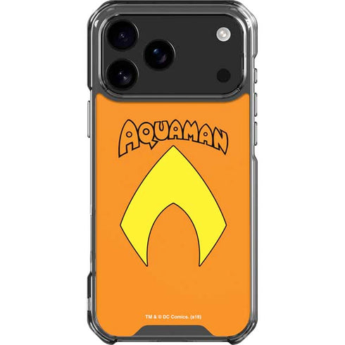 DC Comics Aquaman Classic Logo iPhone 18 Pro Max Clear Case