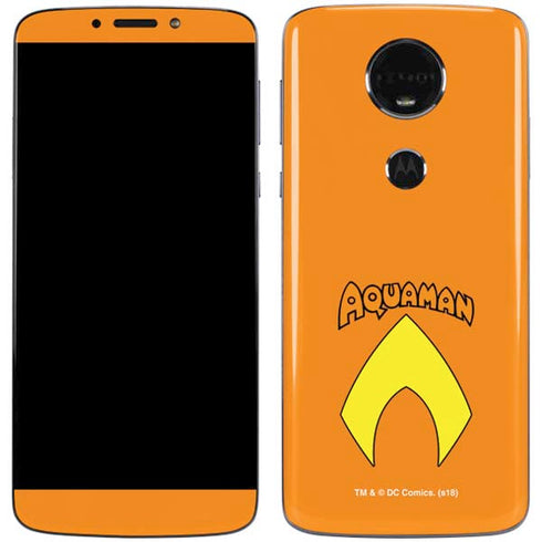 DC Comics Aquaman Classic Logo Moto E5 Plus Skin