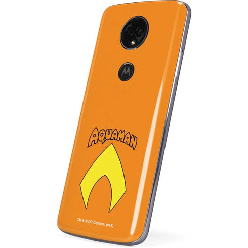 DC Comics Aquaman Classic Logo Moto E5 Plus Skin