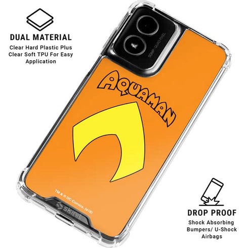 DC Comics Aquaman Classic Logo Moto G Power 5G (2024) Clear Case