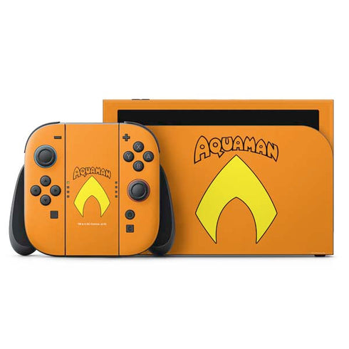 DC Comics Aquaman Classic Logo Nintendo Skins