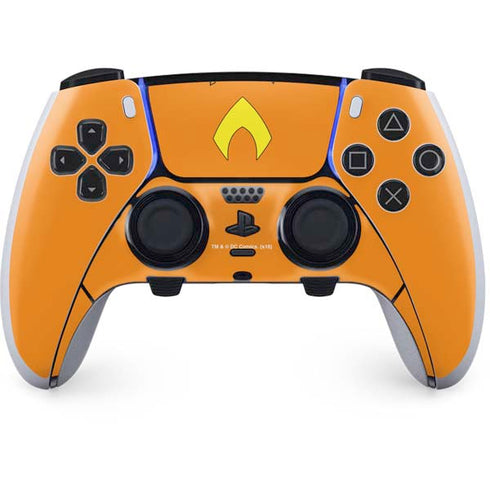DC Comics Aquaman Classic Logo PS5 DualSense Edge Pro Controller Skin