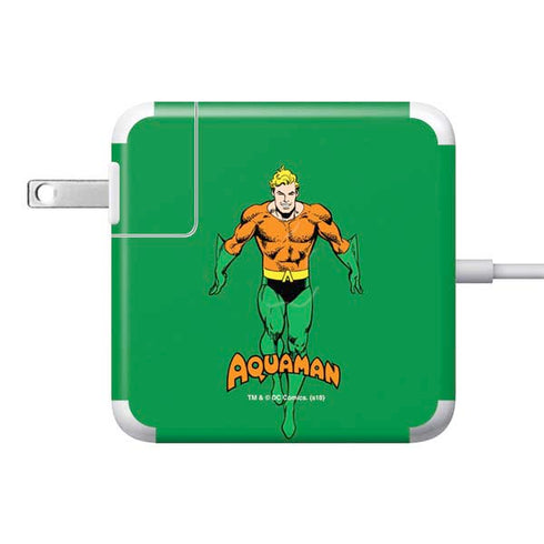 DC Comics Aquaman Classic Art Pose 85W Power Adapter (15 and 17 inch MacBook Pro Charger) Skin