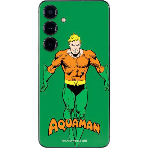 DC Comics Aquaman Classic Art Pose Galaxy S25 Plus Skin