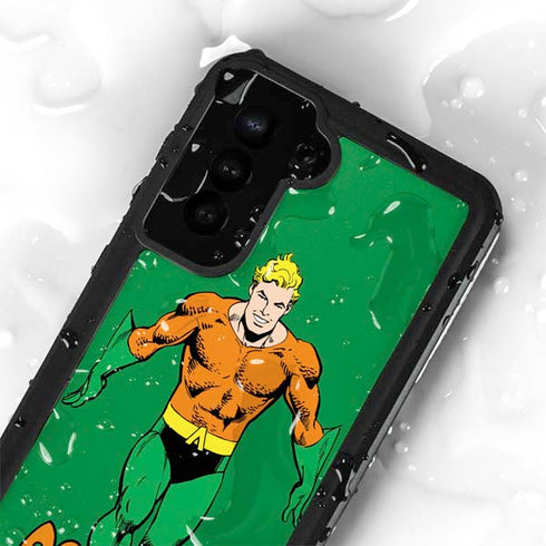 DC Comics Aquaman Classic Art Pose Galaxy S24 Plus Waterproof Case