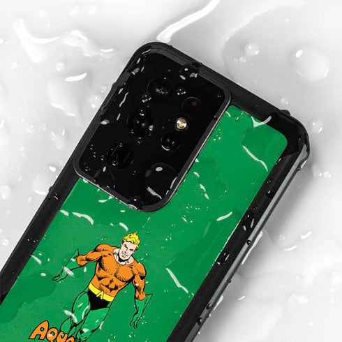 DC Comics Aquaman Classic Art Pose Galaxy S24 Ultra Waterproof Case