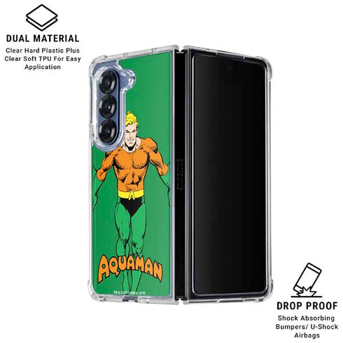 DC Comics Aquaman Classic Art Pose Galaxy Z Fold6 Clear Case